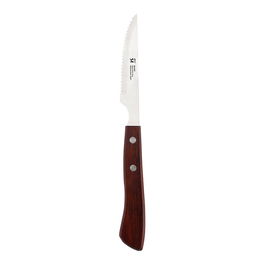 San Ignacio Cuchillo Chuletero Pakka Acero Inoxidable 10 cm Mango Madera