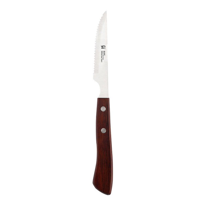 San Ignacio Cuchillo Chuletero Pakka Acero Inoxidable 10 cm Mango Madera San Ignacio Cuchillo Chuletero Pakka Acero Inoxidable 10 cm Mango Madera