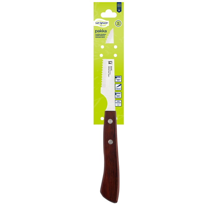 San Ignacio Cuchillo chuletero pakka de acero inoxidable 10 cm San Ignacio Cuchillo chuletero pakka de acero inoxidable 10 cm