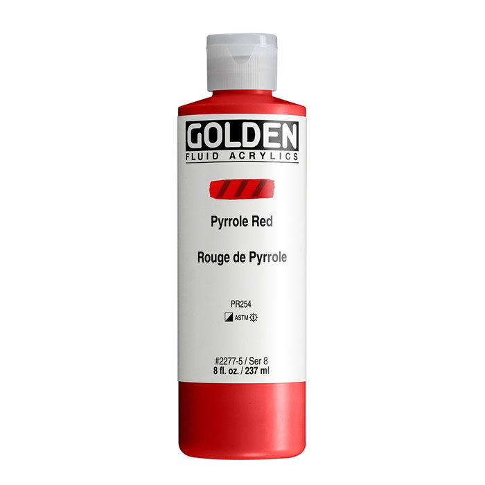 Golden Fluid Colores Acrílicos Rojo Pirrol 237 ml Golden Fluid Colores Acrílicos Rojo Pirrol 237 ml