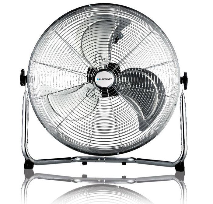 BLAUPUNKT Ventilador Industrial de Suelo, Cromado, 50 cm de Diámetro, 130 W