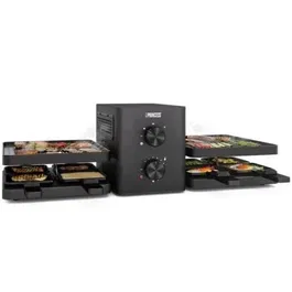 Princess Raclette Purify 162660 con Purificador de Aire, 1500W, para 8 Personas, Superficie 2x20x23cm