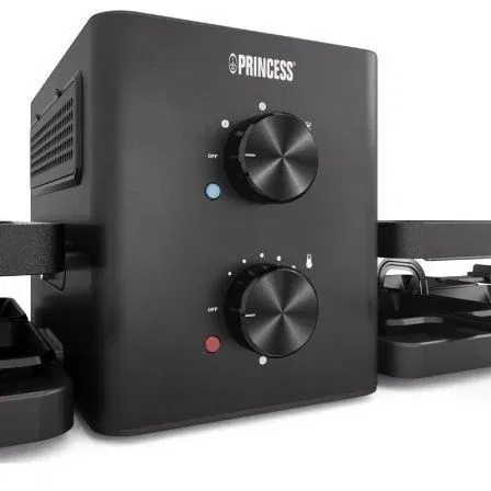 Princess Raclette Purify 162660 con Purificador de Aire, 1500W, para 8 Personas, Superficie 2x20x23cm