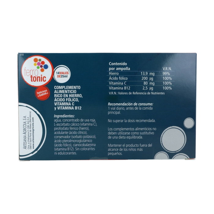 Plantis Ferrotonic 14 viales de 25ml Plantis Ferrotonic 14 viales de 25ml