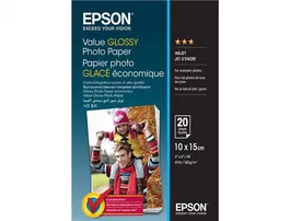 Epson Papel Fotográfico Brillo 10x15 cm 183 gr Pack 20 Hojas