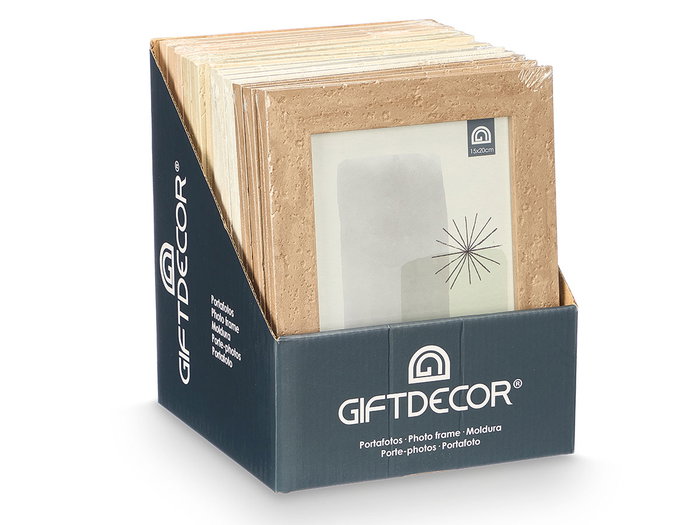 Giftdecor Portafoto Efecto Piedra 15x20 cm Surtido (Set de 24)