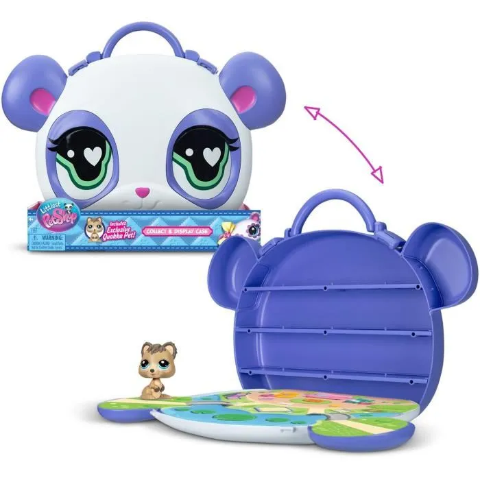 BANDAI Littlest Pet Shop Caja de Tienda y Estuche de Almacenamiento para Mascotas - Incluye 1 Mascota Rara - LIT3701405830069
