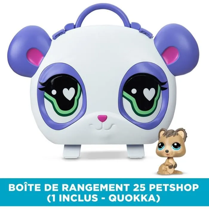 BANDAI Littlest Pet Shop Caja de Tienda y Estuche de Almacenamiento para Mascotas - Incluye 1 Mascota Rara - LIT3701405830069