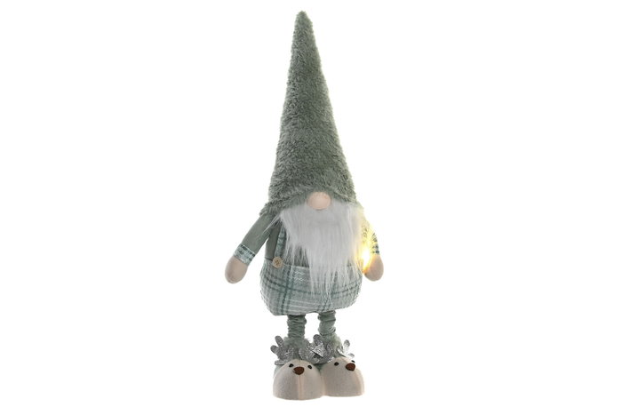 DKD Home Decor Figura LED Poliéster Extensible Verde y Blanco DKD Home Decor Figura LED Poliéster Extensible Verde y Blanco