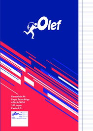 Recambio Olef A4 100H 90Gr 4 Taladros Pauta 2,5 (Set de 10)