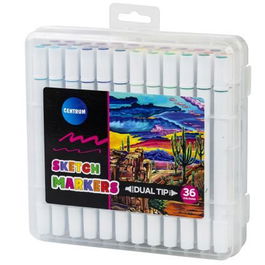 Rotulador Centrum Marker Para Bocetos Doble Punta Estuche De 36