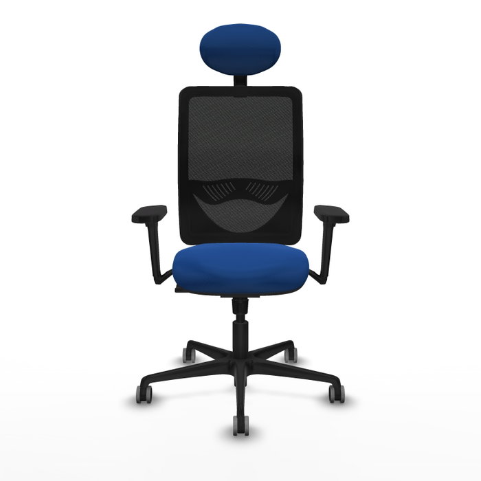 PIQUERAS Y CRESPO Silla de oficina Zulema con mecanismo Sincro, Azul y Negro PIQUERAS Y CRESPO Silla de oficina Zulema con mecanismo Sincro, Azul y Negro