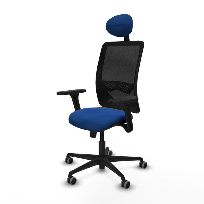 PIQUERAS Y CRESPO Silla de oficina Zulema con mecanismo Sincro, Azul y Negro PIQUERAS Y CRESPO Silla de oficina Zulema con mecanismo Sincro, Azul y Negro