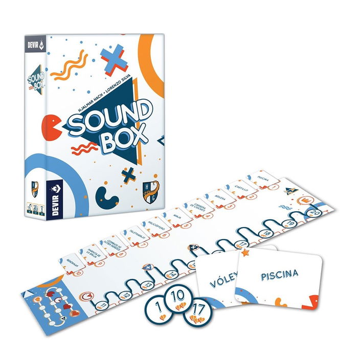 Devir Sound Box - Juego de Mesa Cooperativo y Party con Mecánica de Sonidos, 4 a 7 Jugadores, Duración 30 min, a Partir de 8 años, Edición Español