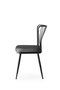 Hanah Home 942 V2 Juego de Sillas de Terciopelo Negro con Estructura de Metal, Diseño Bohemio/Hotel, Set de 2 Piezas