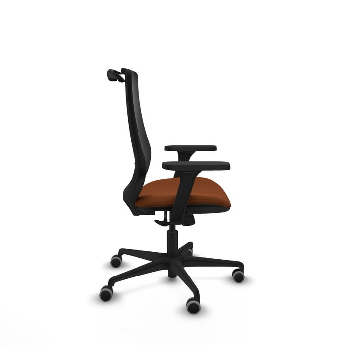 PIQUERAS Y CRESPO Silla de oficina Mardos con mecanismo Sincro, Marrón y Negro PIQUERAS Y CRESPO Silla de oficina Mardos con mecanismo Sincro, Marrón y Negro