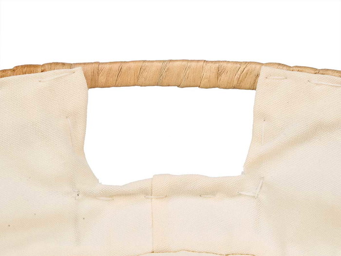 KINVARA Cesta Metal Ovalada Tela Beige KINVARA Cesta Metal Ovalada Tela Beige