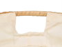 KINVARA Cesta Metal Ovalada Tela Beige