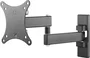 Vision VFM-WA1X1B Soporte de Brazo Mural para Monitor de 13 a 27 Pulgadas, VESA 75x75/100x100, Doble Articulación, Inclinación y Giro, CTS 15 kg, Negro