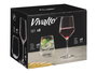 Vivalto Set 8 Piezas Vaso 480ml Copa 620ml Transparente Vidrio 30x26x21cm (Set de 2)