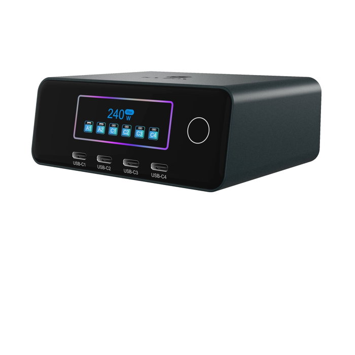 ICY BOX Diamond Charge 2401 Cargador de 240 W con pantalla LCD ICY BOX Diamond Charge 2401 Cargador de 240 W con pantalla LCD