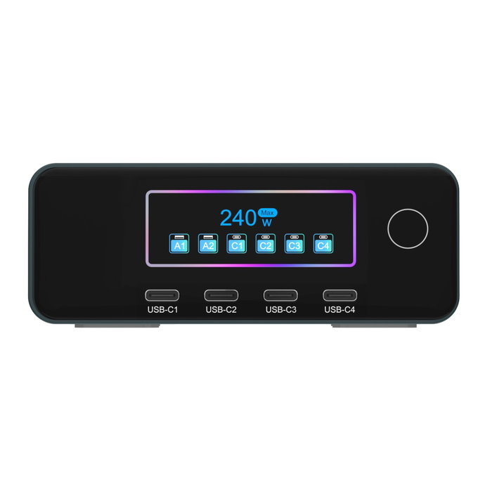 ICY BOX Diamond Charge 2401 Cargador de 240 W con pantalla LCD ICY BOX Diamond Charge 2401 Cargador de 240 W con pantalla LCD