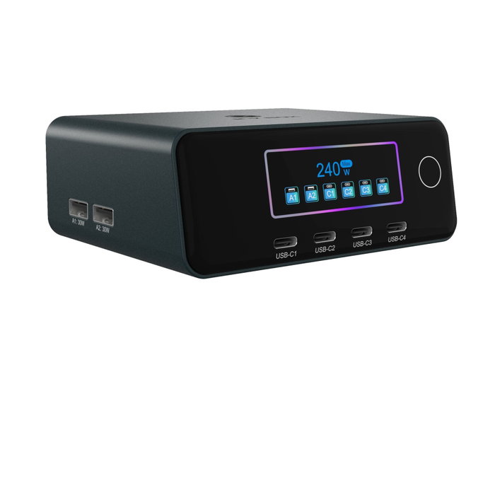 ICY BOX Diamond Charge 2401 Cargador de 240 W con pantalla LCD ICY BOX Diamond Charge 2401 Cargador de 240 W con pantalla LCD