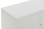 DKD Home Decor Mueble TV Vintage Blanco Metal 120 x 40 x 58 cm