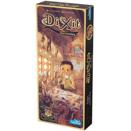 Dixit Juego de Mesa Dixit Harmonies - Expansión de Cartas con Ilustraciones Creativas, Juego de Mesa Familiar para 3 a 8 Jugadores, Edad 8+, Idioma Español/Portugués