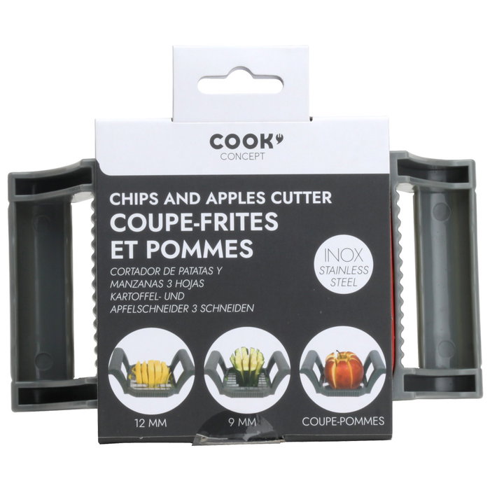 Cook Concept Cortador de Patata y Manzana BISTROT con 3 Cortes Intercambiables Cook Concept Cortador de Patata y Manzana BISTROT con 3 Cortes Intercambiables