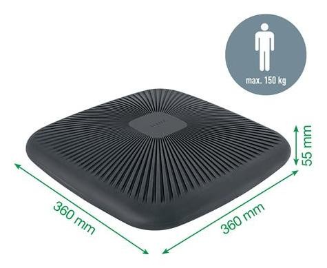 LEITZ Cojín Ergonómico Active Ergo Wobble Gris Oscuro