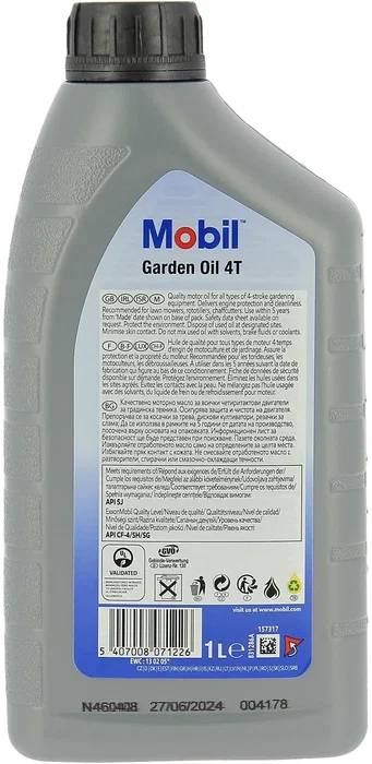 Mobil M-GARDEN 4T SAE30 Contenedor de Aceite de Motor 1 L 4 Estaciones