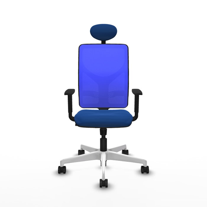 PIQUERAS Y CRESPO Silla de oficina Motilla Azul con mecanismo Sincro