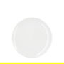 SUMMA Plato Llano ALBA 20 cm, diseño Coupe en porcelana blanca para vajilla (Set de 6)