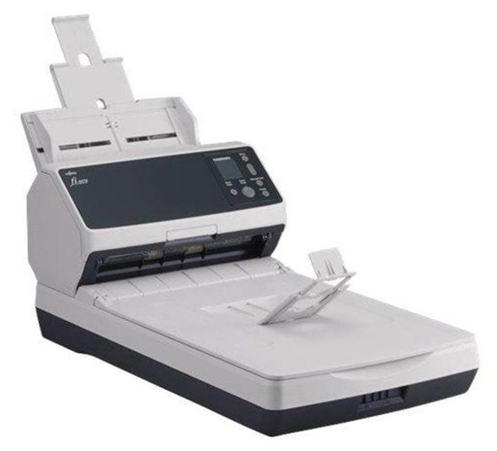 Ricoh fi-8270 Escáner de documentos con ADF y alimentación manual, 600 x 600 DPI, Negro/Gris