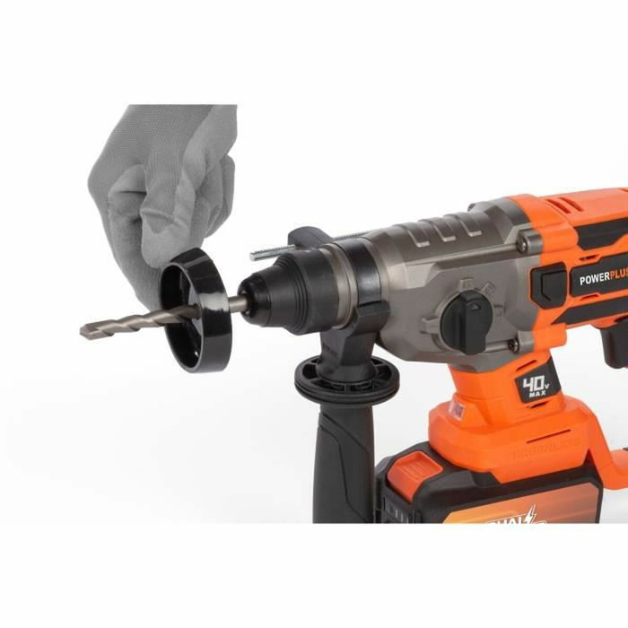 Dual Power Martillo perforador inalámbrico 40V 5J SDS-Plus sin escobillas + 5 Accesorios Dual Power Martillo perforador inalámbrico 40V 5J SDS-Plus sin escobillas + 5 Accesorios