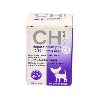 CHEMICAL IBERICA VET Hepato Chem Pro 40/10 Razas Mini 90 Comp