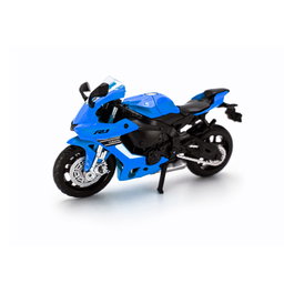 MSZ Yamaha YZF-R1 Coche a Escala 1:12 Azul Pull-Back Metal Die-Cast D00426 para Coleccionistas +3 Años