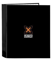 Carpeta de anillas Munich Lagoon Negro A4 27 x 33 x 6 cm