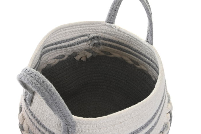 DKD Home Decor Cesta Básicos Rosa Gris Algodón 25 x 25 x 25 cm (6 Unidades) DKD Home Decor Cesta Básicos Rosa Gris Algodón 25 x 25 x 25 cm (6 Unidades)