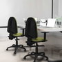 PIQUERAS Y CRESPO Silla de oficina Aýna Verde esmeralda con mecanismo Asincro