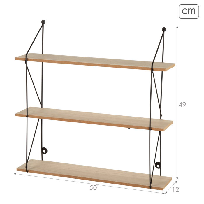 MAX HOME-ESTANTERIA PARED 3 BA