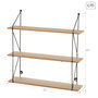 MAX HOME-ESTANTERIA PARED 3 BA