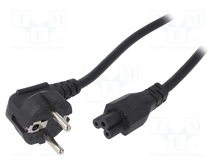 AKYGA Cable de alimentación H03VV-F 3x0,75mm2 1,5m negro AKYGA Cable de alimentación H03VV-F 3x0,75mm2 1,5m negro