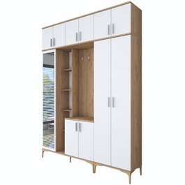 Hanah Home Recibidor EA121 - 2765 Nogal y Blanco 180x240x37.5 cm