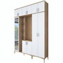 Hanah Home Recibidor EA121 - 2765 Nogal y Blanco 180x240x37.5 cm