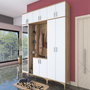 Hanah Home Recibidor EA121 - 2765 Nogal y Blanco 180x240x37.5 cm