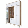 Hanah Home Recibidor EA121 - 2765 Nogal y Blanco 180x240x37.5 cm