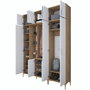 Hanah Home Recibidor EA121 - 2765 Nogal y Blanco 180x240x37.5 cm