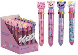 POESSA Set de 24 Bolígrafos Dream Cats 10 Colores